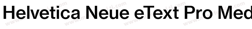Helvetica Neue eText Pro Medium字体转换